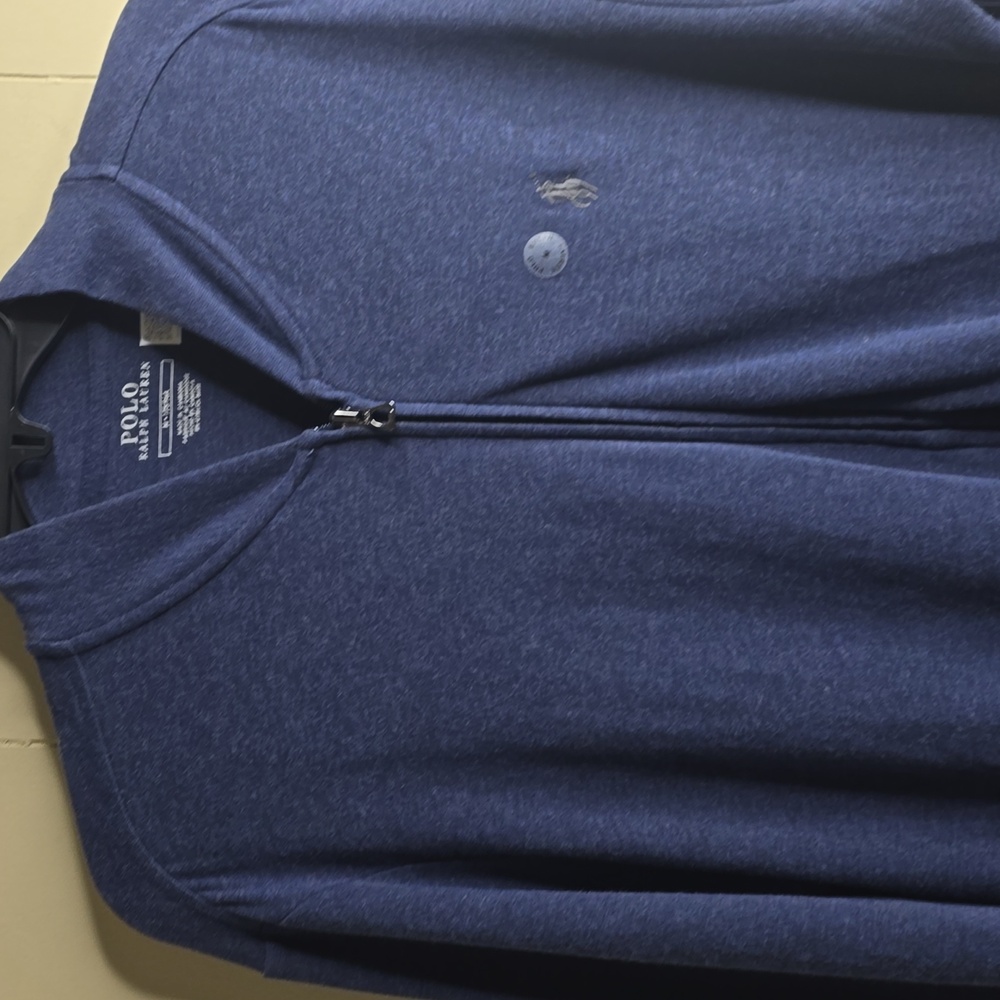 Polo Ralph Lauren Mens Double Knit Luxury Jersey Full Zip Sweater  Medium - Picture 4 of 12